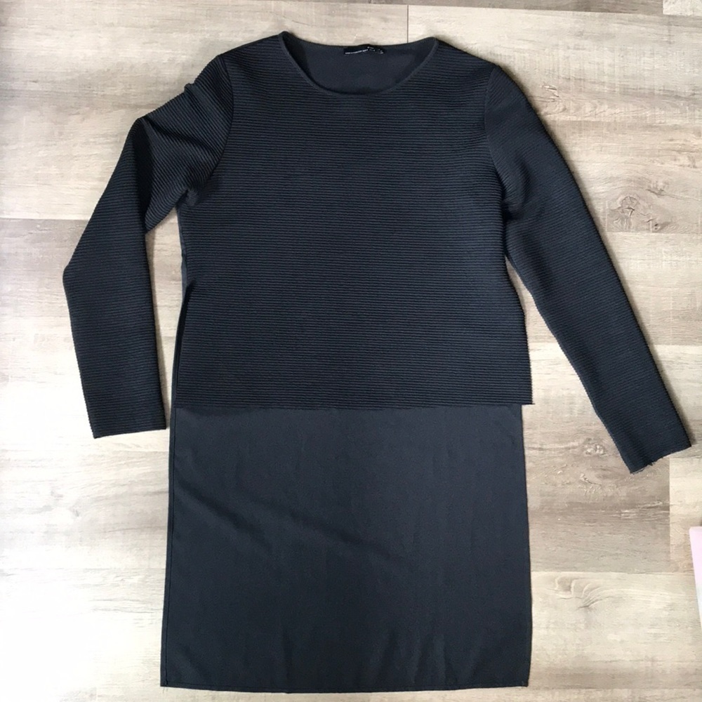 ZARA W&B high low tuxedo like back